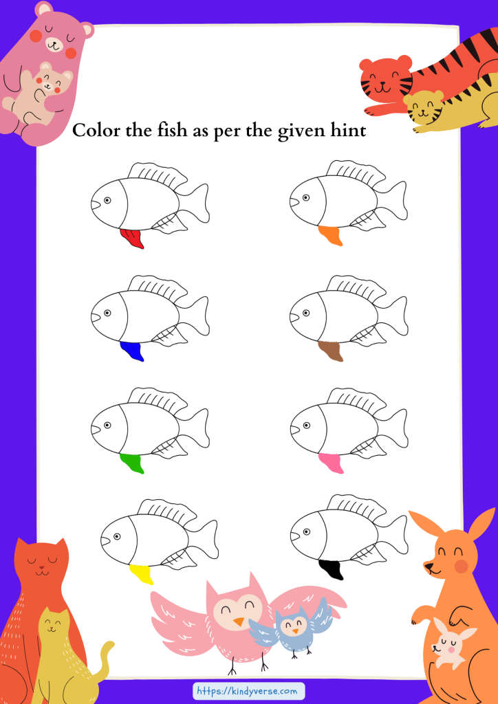 Copy of Coloring Picture Worksheet - KindyVerse Kids